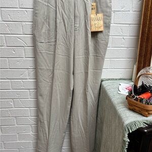 NWT Vintage Tommy Bahama "Minnow-Ette" 100% Silk Pleated Trousers